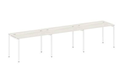 Бенч-стол на 3 раб.места на П-образном м/к Metal system quattro 40x40 40БП.СМ-3.2