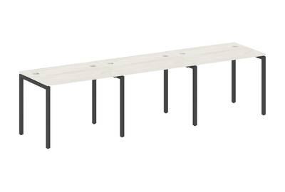 Бенч-стол на 3 раб.места на П-образном м/к Metal system quattro 40x40 40БП.СМ-3.1