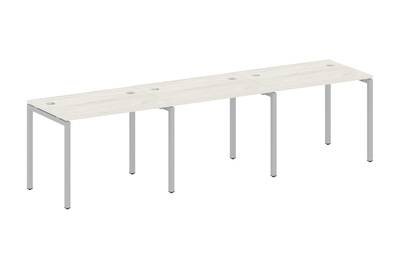 Бенч-стол на 3 раб.места на П-образном м/к Metal system quattro 40x40 40БП.СМ-3.1