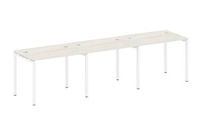 Бенч-стол на 3 раб.места на П-образном м/к Metal system quattro 40x40 40БП.СМ-3.1