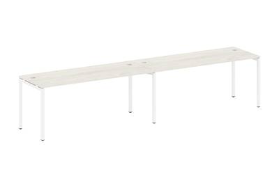 Бенч-стол на 2 раб.места на П-образном м/к Metal system quattro 40x40 40БП.СМ-2.5