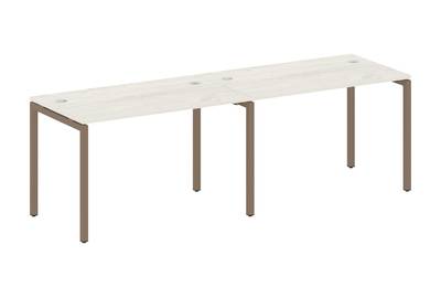 Бенч-стол на 2 раб.места на П-образном м/к Metal system quattro 40x40 40БП.СМ-2.2