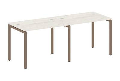 Бенч-стол на 2 раб.места на П-образном м/к Metal system quattro 40x40 40БП.СМ-2.1