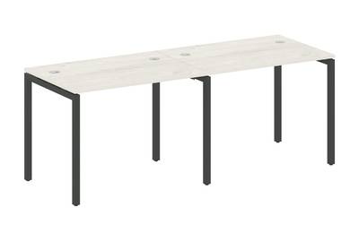 Бенч-стол на 2 раб.места на П-образном м/к Metal system quattro 40x40 40БП.СМ-2.1