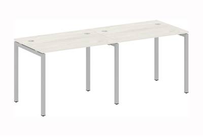 Бенч-стол на 2 раб.места на П-образном м/к Metal system quattro 40x40 40БП.СМ-2.1