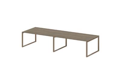 Переговорный стол (2 столешницы) Metal system style БО.ПРГ-2.5