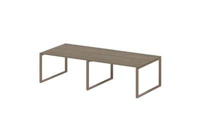 Переговорный стол (2 столешницы) Metal system style БО.ПРГ-2.3