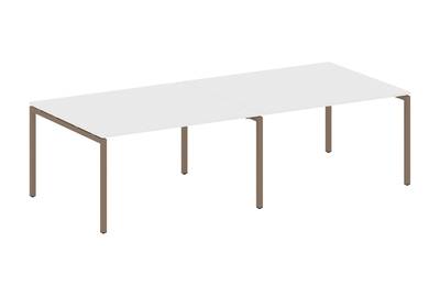 (2 столешницы) на П-образном м/к Metal system quattro 40x40 40БП.ПРГ-2.3