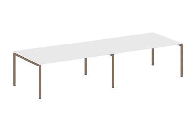(2 столешницы) на П-образном м/к Metal system quattro 40x40 40БП.ПРГ-2.5