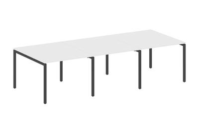 (3 столешницы) на П-образном м/к Metal system quattro 40x40 40БП.ПРГ-3.1