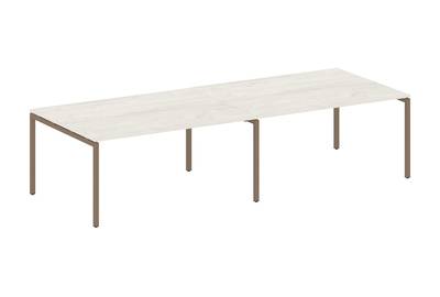 (2 столешницы) на П-образном м/к Metal system quattro 40x40 40БП.ПРГ-2.4