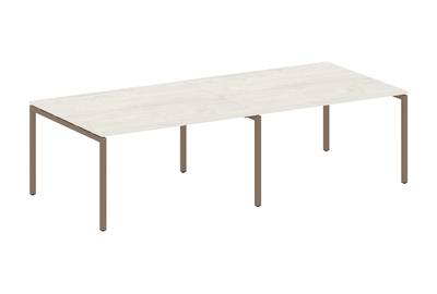 (2 столешницы) на П-образном м/к Metal system quattro 40x40 40БП.ПРГ-2.3
