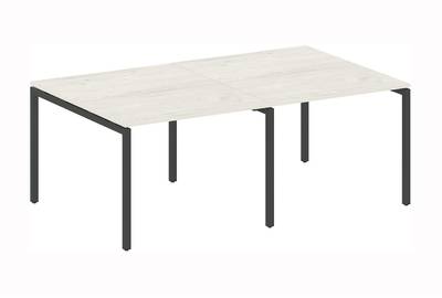 (2 столешницы) на П-образном м/к Metal system quattro 40x40 40БП.ПРГ-2.1