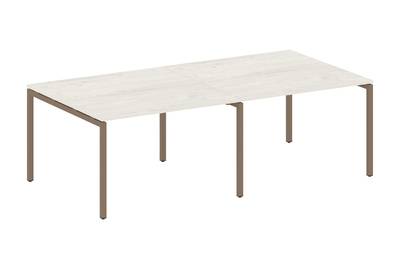 (2 столешницы) на П-образном м/к Metal system quattro 40x40 40БП.ПРГ-2.2