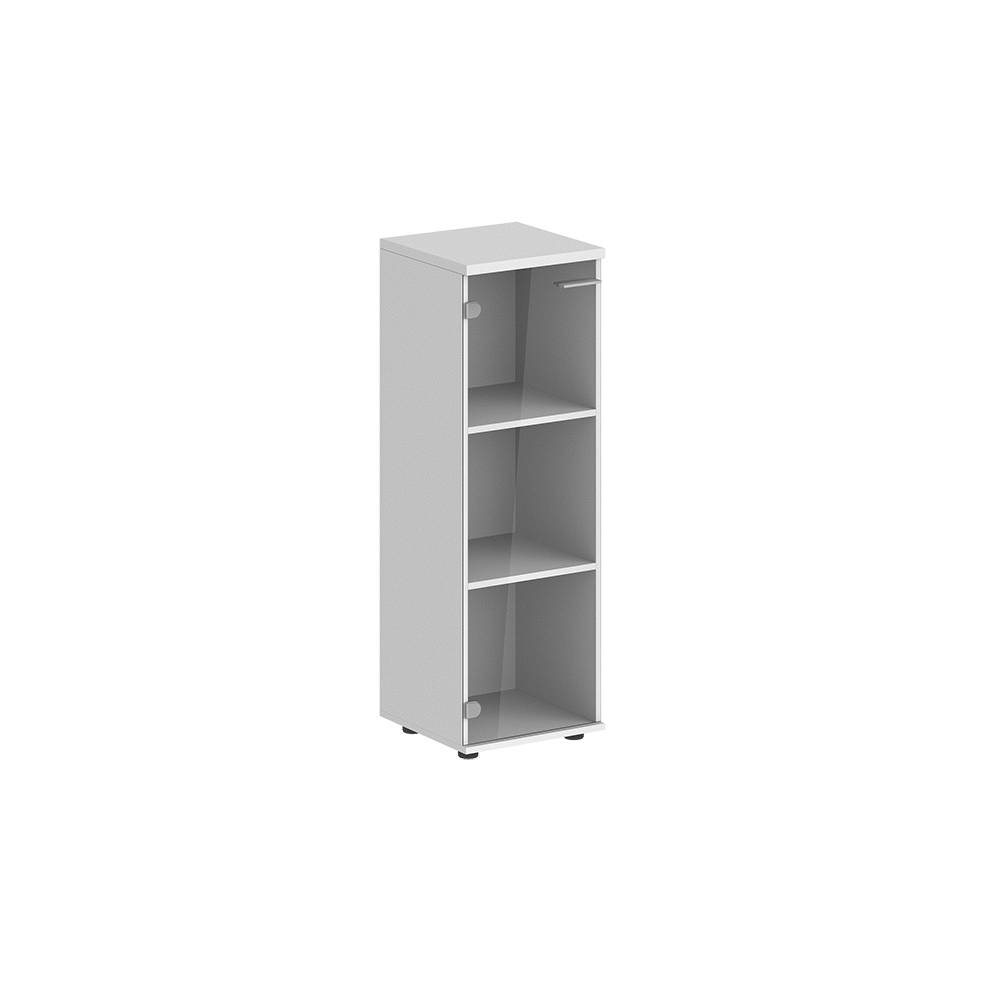 Шкаф средний 400х400х1200, 1 дв., со стеклом з.ст HDF