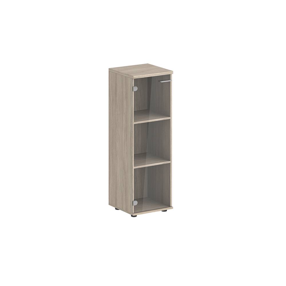 Шкаф средний 400х400х1200, 1 дв., со стеклом з.ст HDF