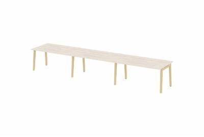 Стол переговорный на деревянных опорах Onix wood OW.PRG-3.4