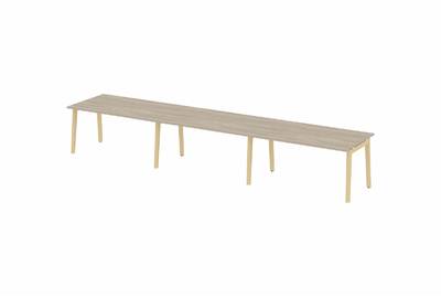 Стол переговорный на деревянных опорах Onix wood OW.PRG-3.4