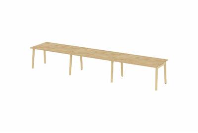 Стол переговорный на деревянных опорах Onix wood OW.PRG-3.4