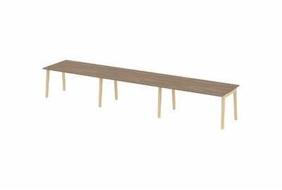 Стол переговорный на деревянных опорах Onix wood OW.PRG-3.4