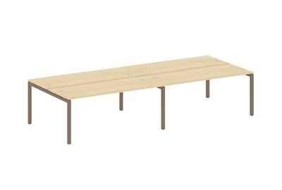 Бенч-стол на 4 раб.места на П-образном м/к Metal system quattro 50x50 50БП.СМ-4.5
