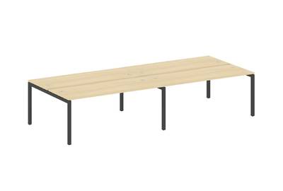 Бенч-стол на 4 раб.места на П-образном м/к Metal system quattro 50x50 50БП.СМ-4.5