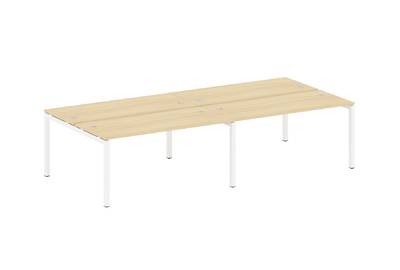 Бенч-стол на 4 раб.места на П-образном м/к Metal system quattro 50x50 50БП.СМ-4.4
