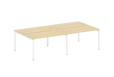 Бенч-стол на 4 раб.места на П-образном м/к Metal system quattro 50x50 50БП.СМ-4.3