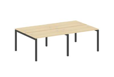 Бенч-стол на 4 раб.места на П-образном м/к Metal system quattro 50x50 50БП.СМ-4.2