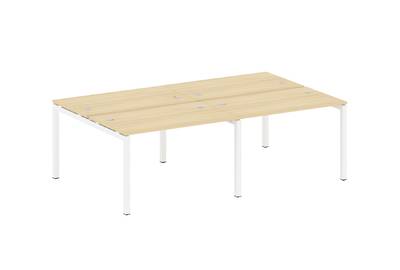 Бенч-стол на 4 раб.места на П-образном м/к Metal system quattro 50x50 50БП.СМ-4.2