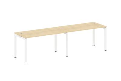 Бенч-стол на 2 раб.места на П-образном м/к Metal system quattro 50x50 50БП.СМ-2.3