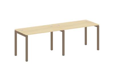 Бенч-стол на 2 раб.места на П-образном м/к Metal system quattro 50x50 50БП.СМ-2.2