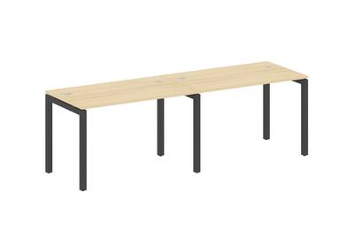Бенч-стол на 2 раб.места на П-образном м/к Metal system quattro 50x50 50БП.СМ-2.2