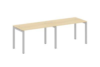 Бенч-стол на 2 раб.места на П-образном м/к Metal system quattro 50x50 50БП.СМ-2.2
