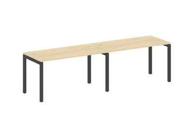 Бенч-стол на 2 раб.места на П-образном м/к Metal system quattro 50x50 50БП.СМ-2.3