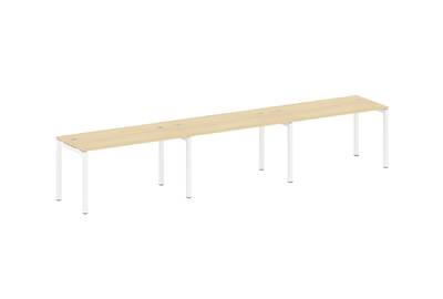 Бенч-стол на 3 раб.места на П-образном м/к Metal system quattro 50x50 50БП.СМ-3.3