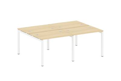 Бенч-стол на 4 раб.места на П-образном м/к Metal system quattro 50x50 50БП.СМ-4.1