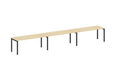 Бенч-стол на 3 раб.места на П-образном м/к Metal system quattro 50x50 50БП.СМ-3.5