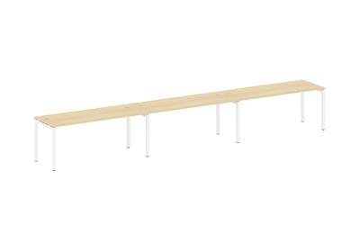 Бенч-стол на 3 раб.места на П-образном м/к Metal system quattro 50x50 50БП.СМ-3.5