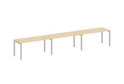 Бенч-стол на 3 раб.места на П-образном м/к Metal system quattro 50x50 50БП.СМ-3.4