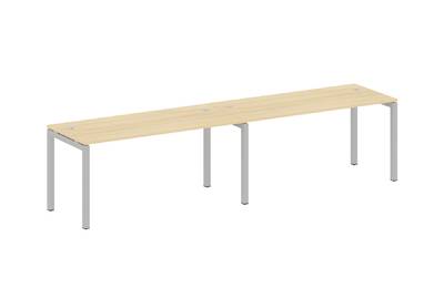 Бенч-стол на 2 раб.места на П-образном м/к Metal system quattro 50x50 50БП.СМ-2.4