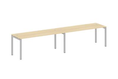 Бенч-стол на 2 раб.места на П-образном м/к Metal system quattro 50x50 50БП.СМ-2.5