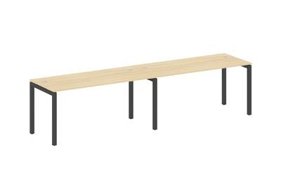 Бенч-стол на 2 раб.места на П-образном м/к Metal system quattro 50x50 50БП.СМ-2.4