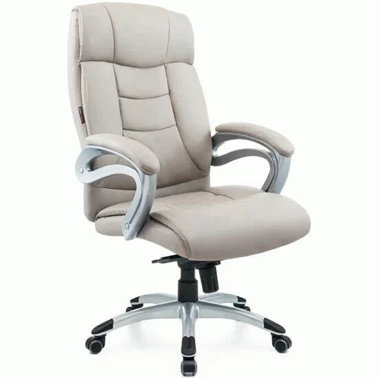 Кресло 2108H "George" Premium (ЭкоКожа) (жемчужный/pearl)