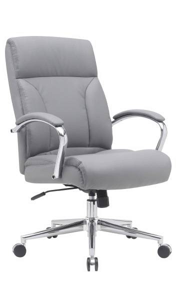 Кресло 8159Н "MAZON" Strong (ЭкоКожа) серый/grey