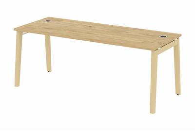 Стол руководителя на деревянных опорах Onix wood direct OW.SRR-6.8