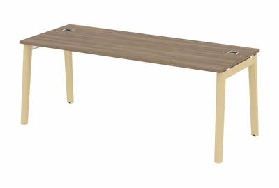 Стол руководителя на деревянных опорах Onix wood direct OW.SRR-6.8