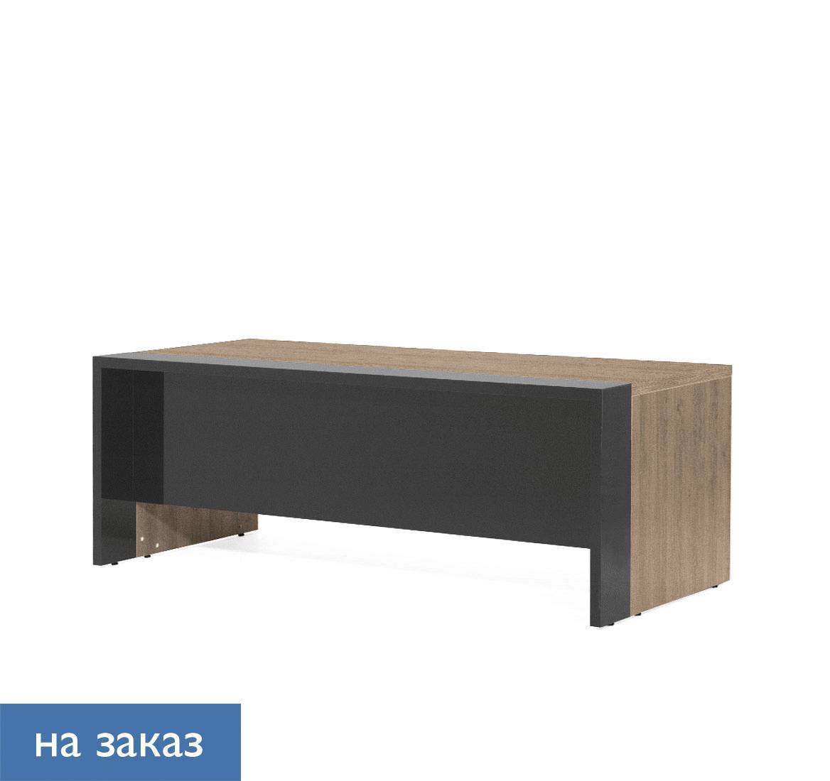 LAVA Стол письменный 180 ГАВАНА/СЕРЫЙ ГЛЯНЕЦ