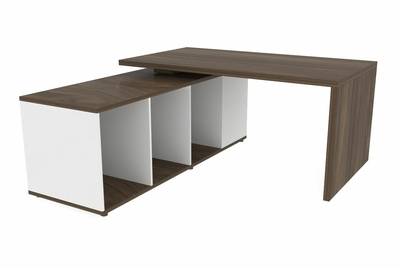 Стол на опорной сервисной тумбе (левый) Norman NR160TSG
