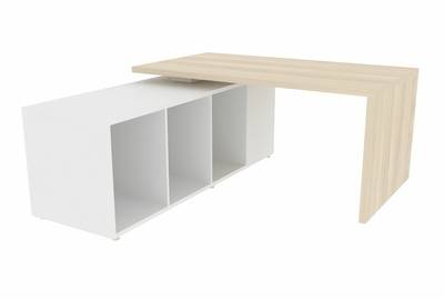 Стол на опорной сервисной тумбе (левый) Norman NR160TSG
